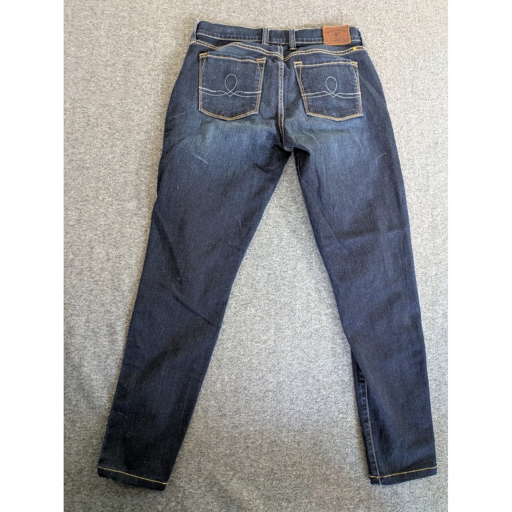 Lucky Brand Jeans Women's 6/28 R dark wash jeans denim stretch Sophia Skinny‎ - Picture 5 of 6